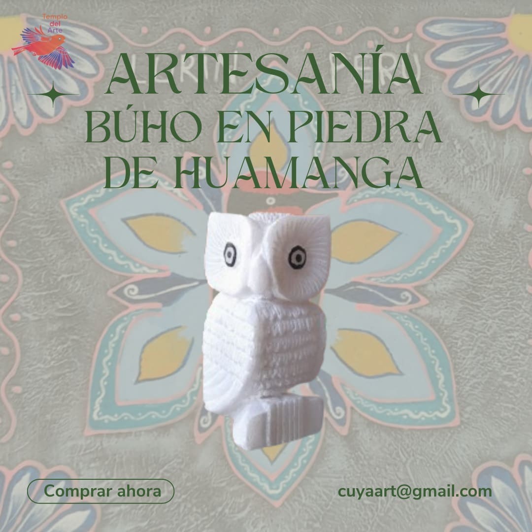Artesanía Búho en Piedra de Huamanga