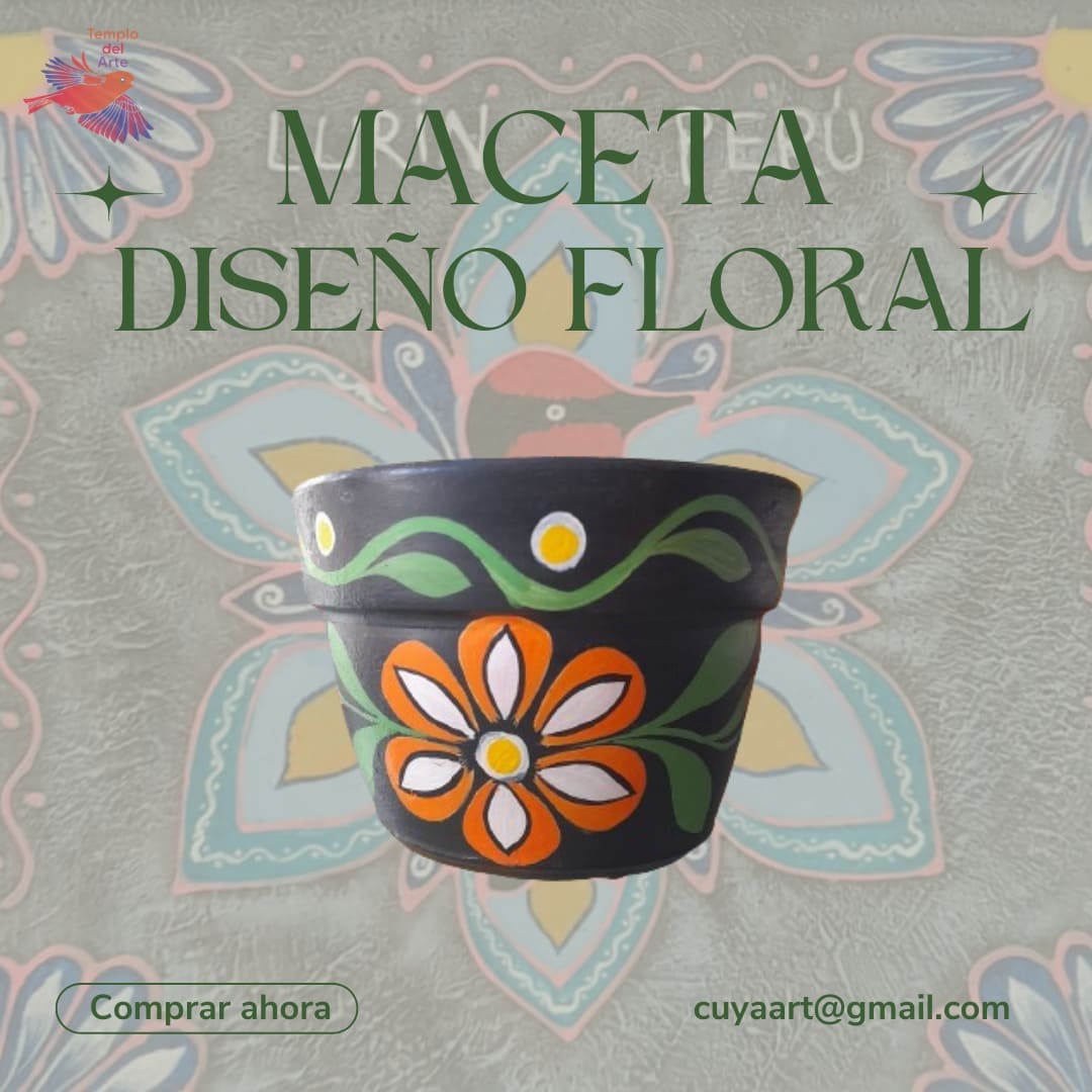 Maseta diseño Floral